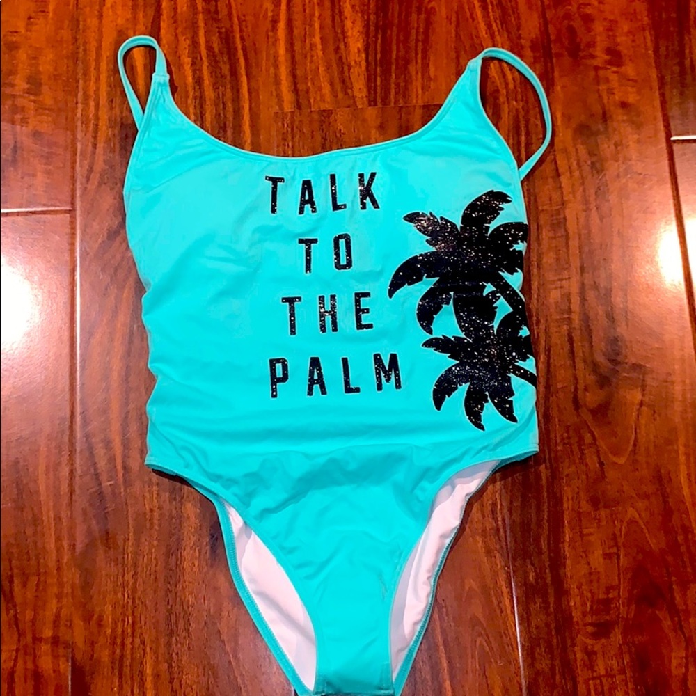 Victoria’s Secret PINK Swimwear 1 Piece Palm Tree